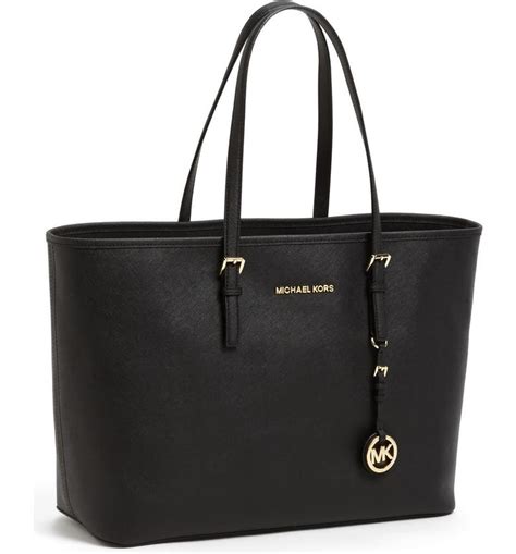 michael kors sutton black saffiano leather tote|Michael Kors hamilton large tote.